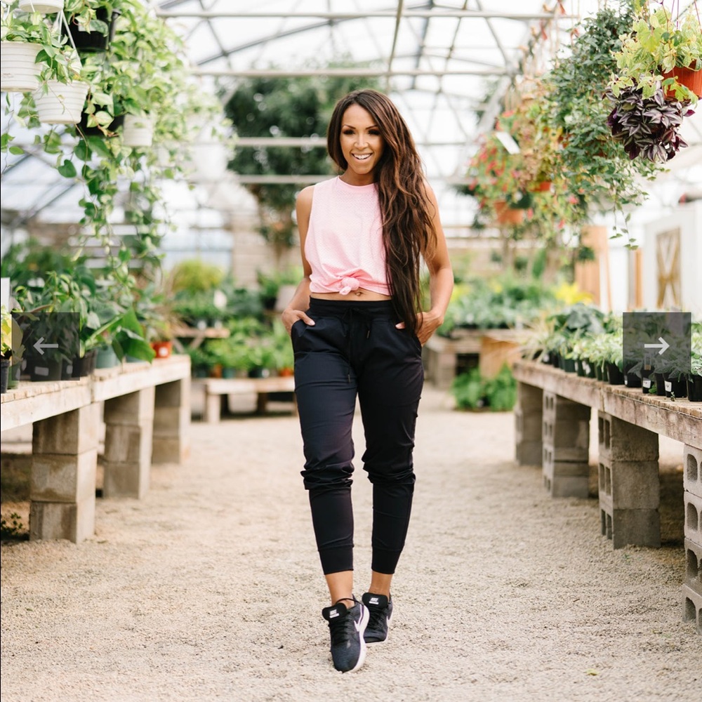 Zyia Black Trail Joggers